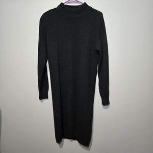 Outlander Vintage Lambswool & Angora‎ Rabbit Hair Turtleneck Sweater Dress sz S